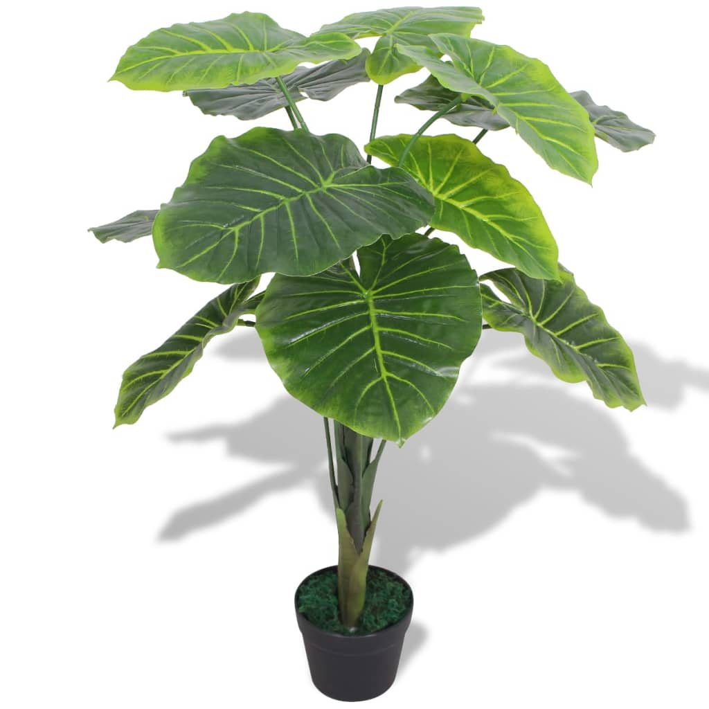 Künstliche Taro Pflanze Mit Topf 85 Cm