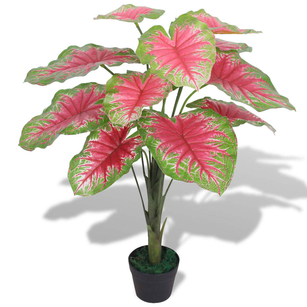 Künstliche Taro Pflanze Mit Topf 85 Cm