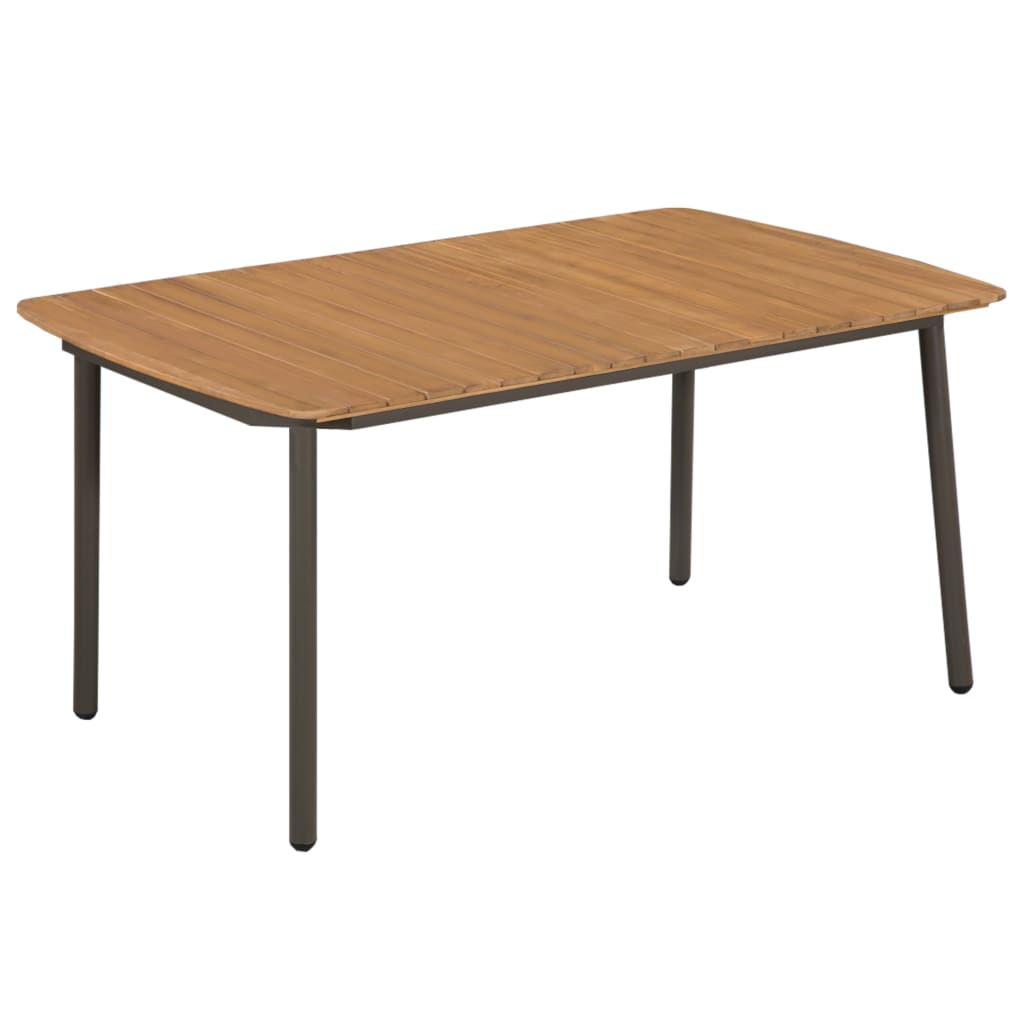 Couchtisch Massivholz Akazie Und Stahl