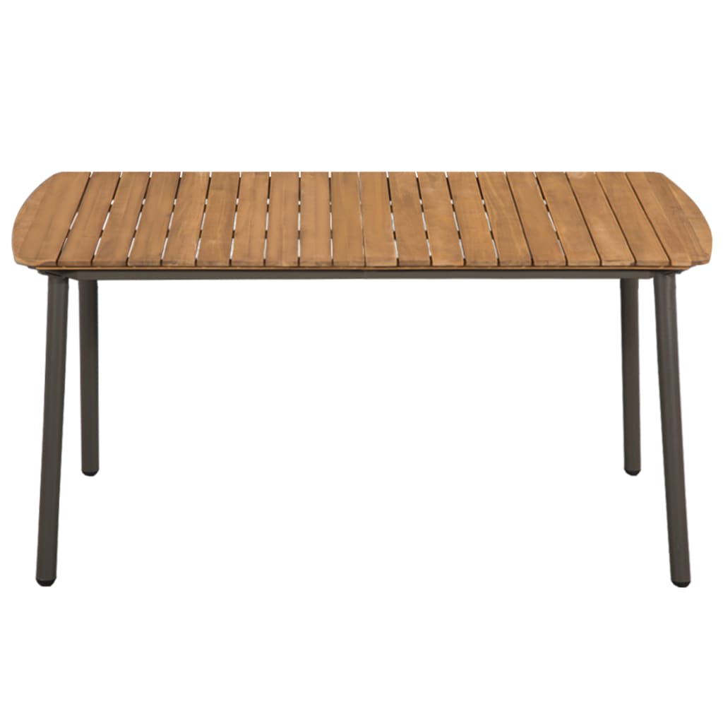 Couchtisch Massivholz Akazie Und Stahl