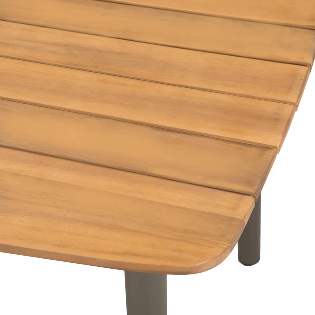 Couchtisch Massivholz Akazie Und Stahl