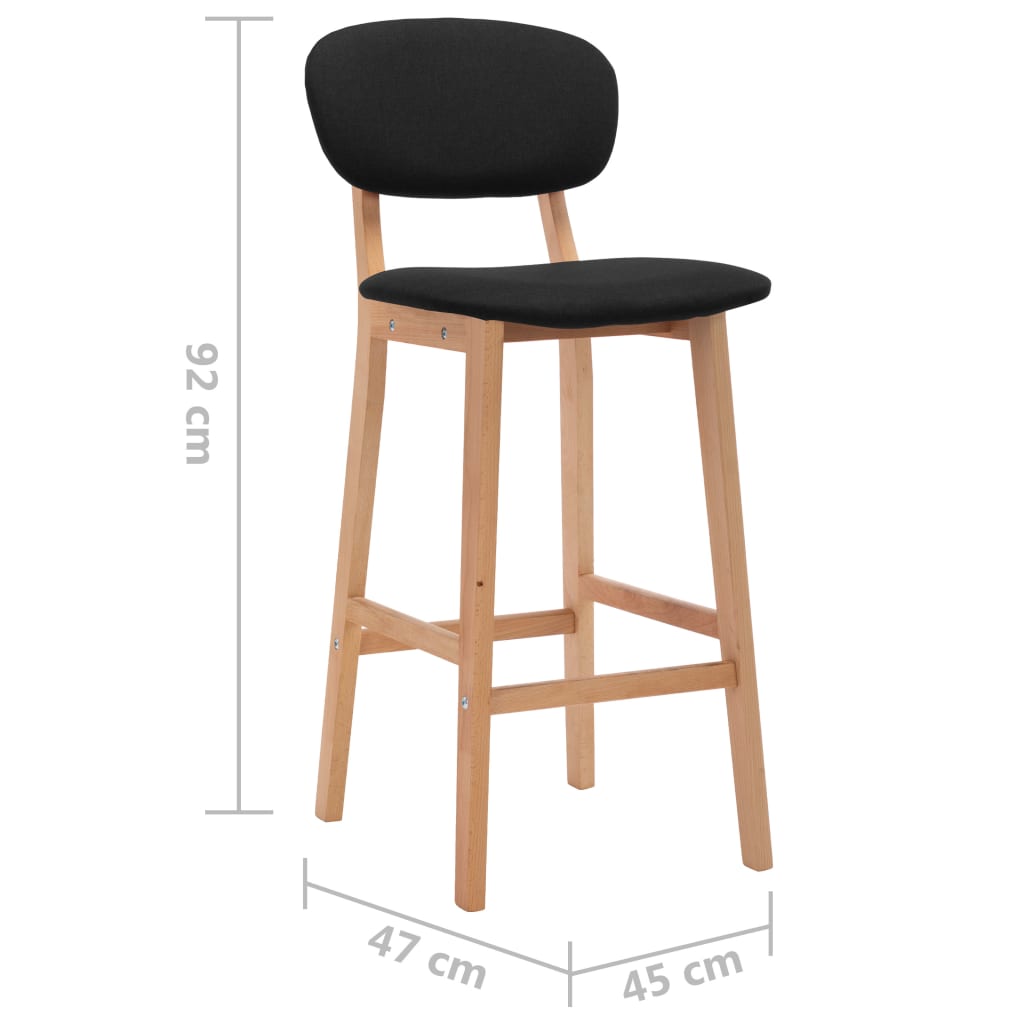 Barhocker 2 Stk. Stoff
