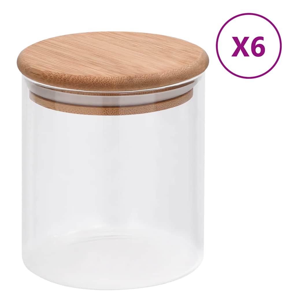 Vorratsgläser Mit Bambusdeckel 10 Stk.