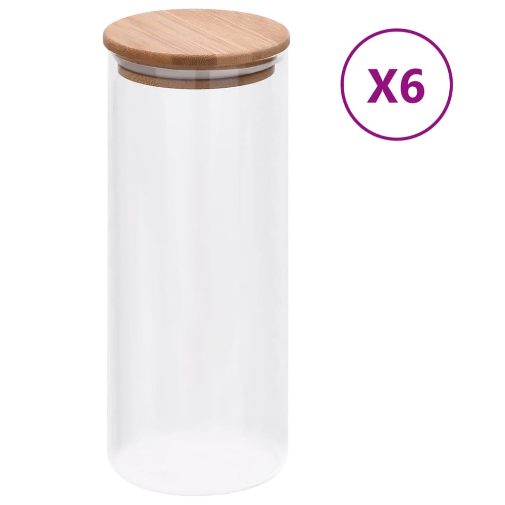 Vorratsgläser Mit Bambusdeckel 10 Stk.