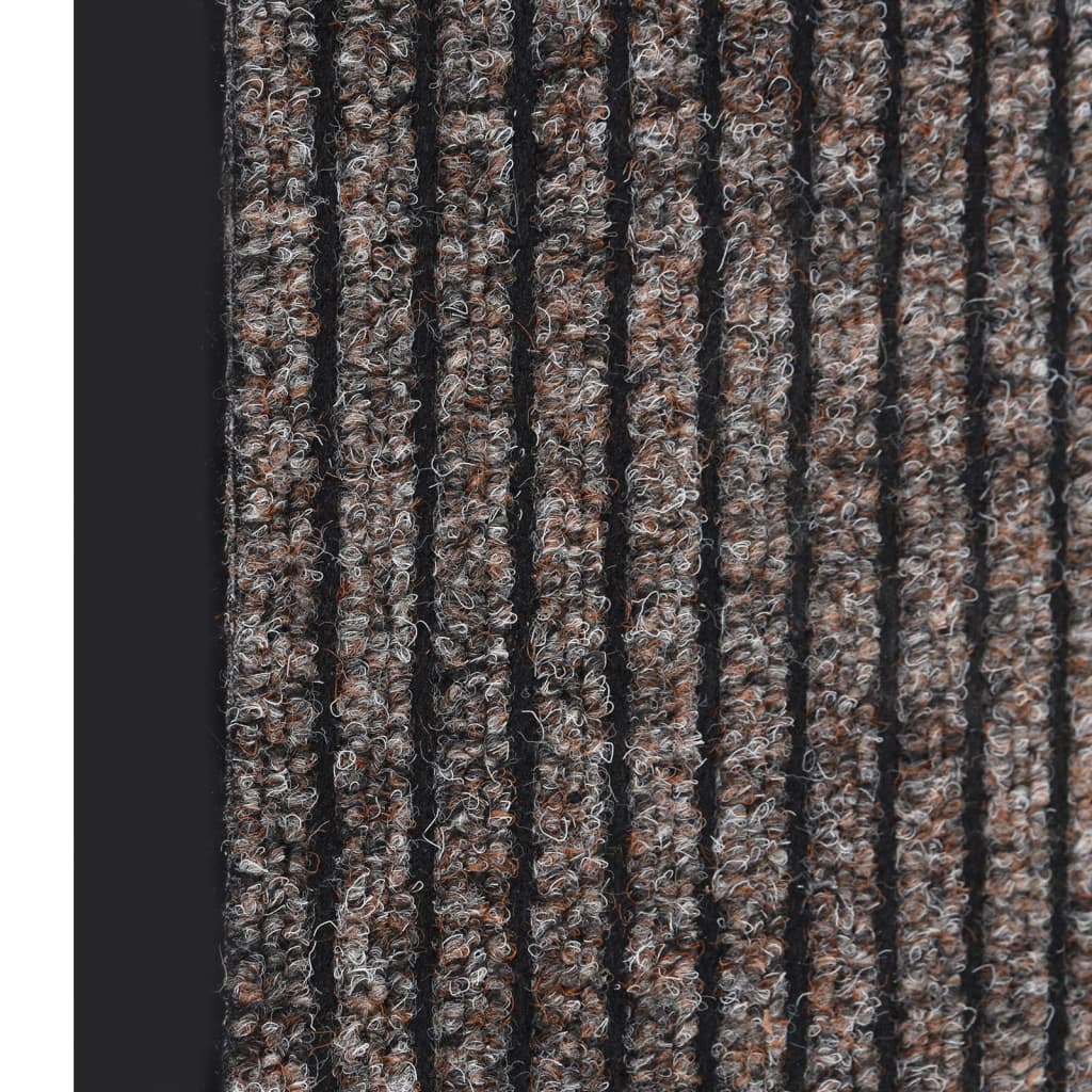 Fußmatte Gestreift Rutschfest Polypropylen Beige 60 x 80 cm