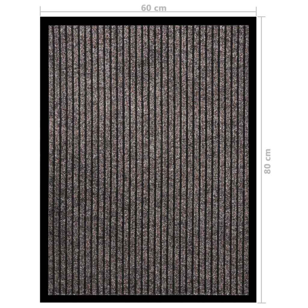 Fußmatte Gestreift Rutschfest Polypropylen Beige 60 x 80 cm