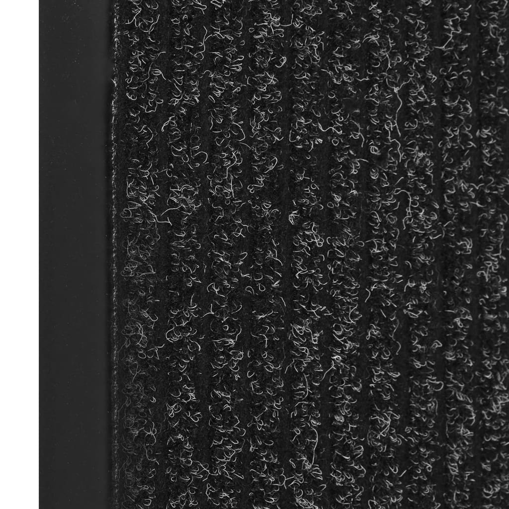 Fußmatte Gestreift Rutschfest Polypropylen Grau 80 x 120 cm