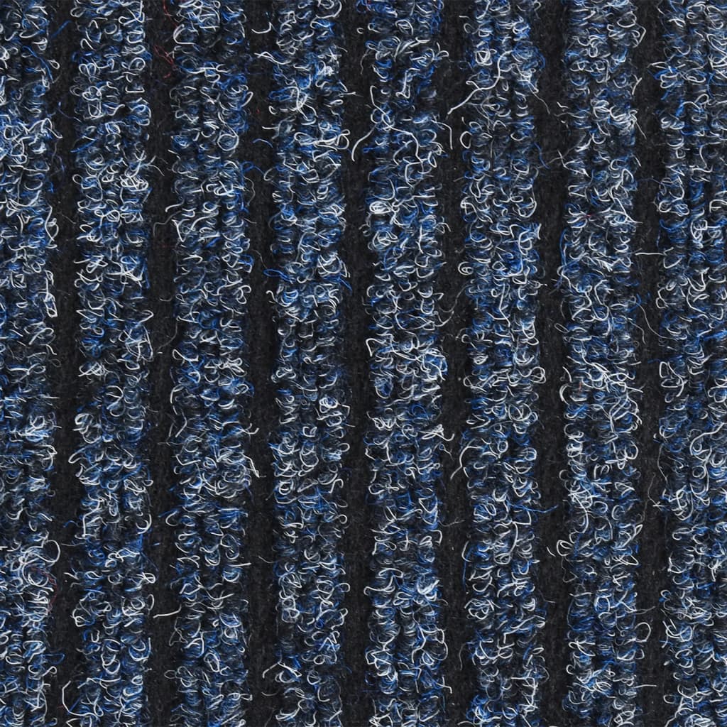 Fußmatte Gestreift Rutschfest Polypropylen Blau 40 x 60 cm