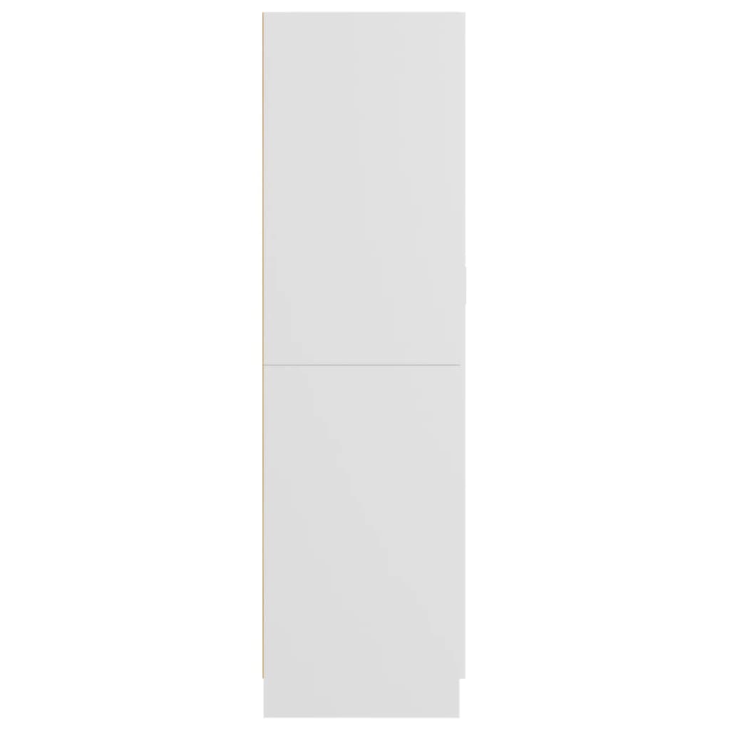 Drehtürenschrank aus Holzwerkstoff Weiß 82,5 x 51,5 x 180 cm