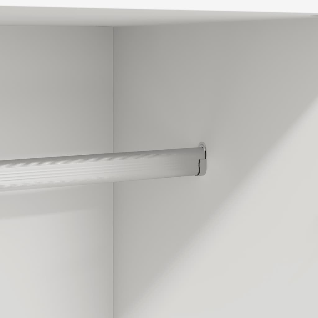 Drehtürenschrank aus Holzwerkstoff Weiß 82,5 x 51,5 x 180 cm