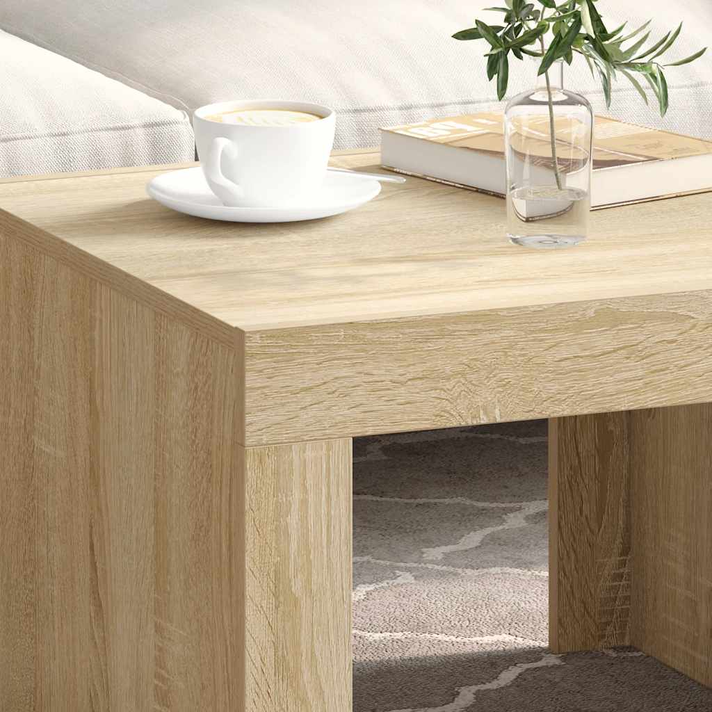 Quadratischer Wohnzimmertisch in Sonoma Eiche – 50×50×35 cm, robust & modern