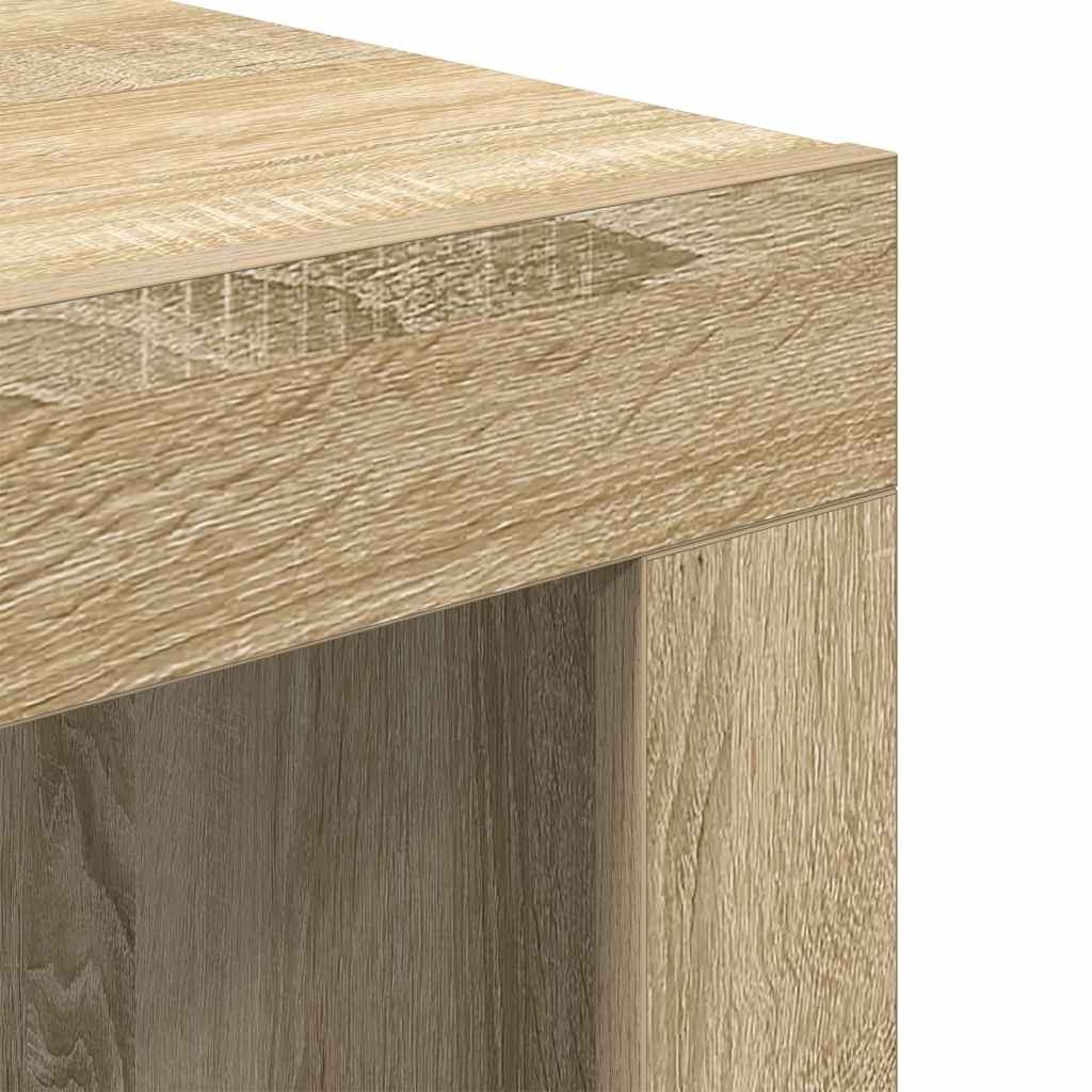 Quadratischer Wohnzimmertisch in Sonoma Eiche – 50×50×35 cm, robust & modern