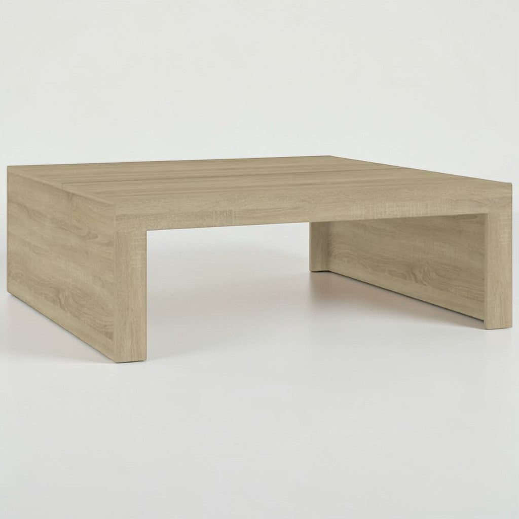 Quadratischer Wohnzimmertisch in Sonoma Eiche – 100×100×35 cm, robust & modern