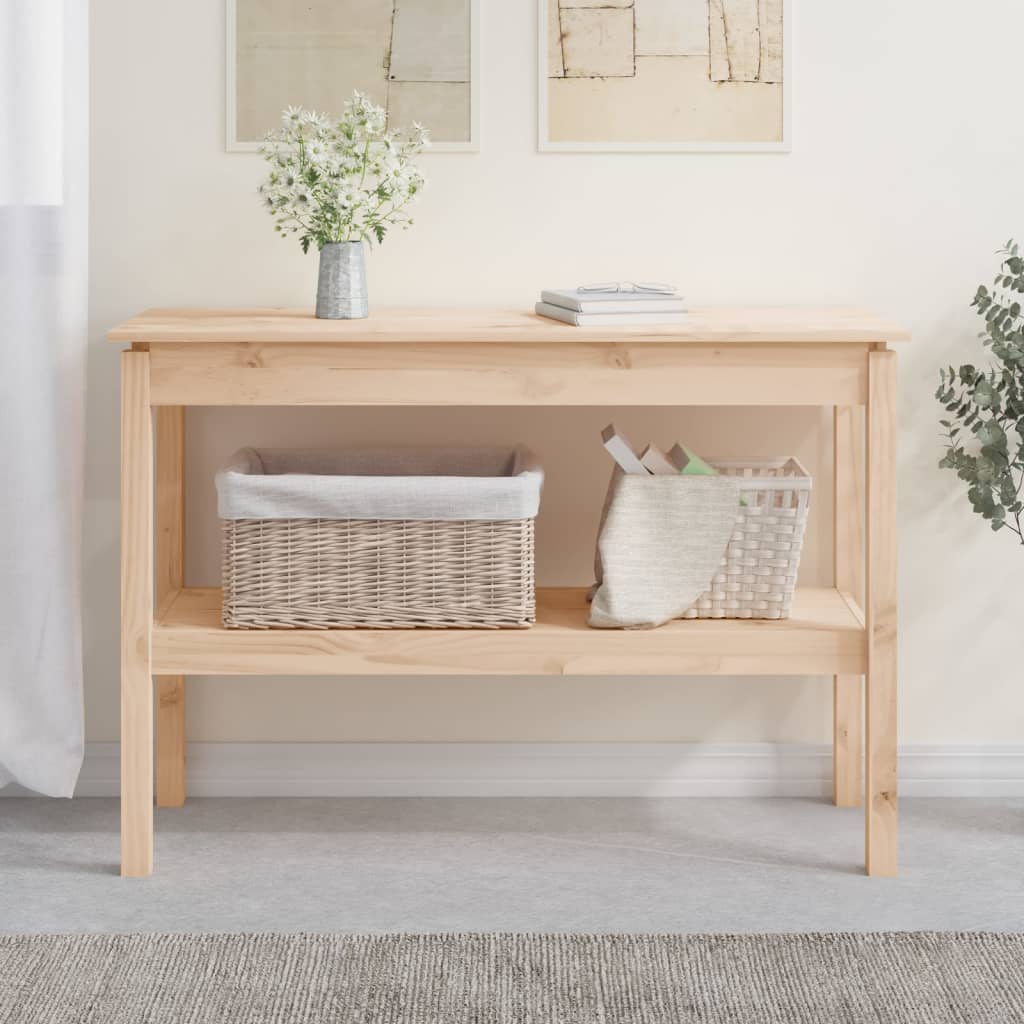 Konsolentisch 110 X 40 X 75 Cm Massives Kiefernholz