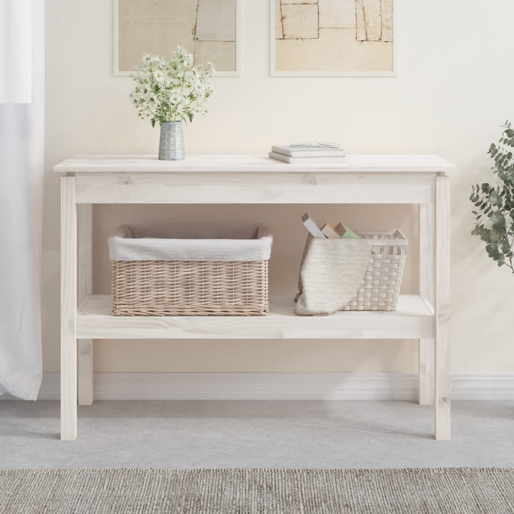 Konsolentisch 110 X 40 X 75 Cm Massives Kiefernholz