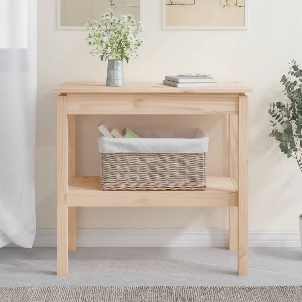 Konsolentisch 110 X 40 X 75 Cm Massives Kiefernholz