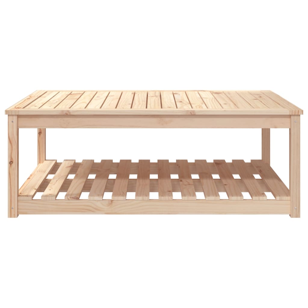Gartentisch 121X82,5X45 Cm Massivholz Kiefer