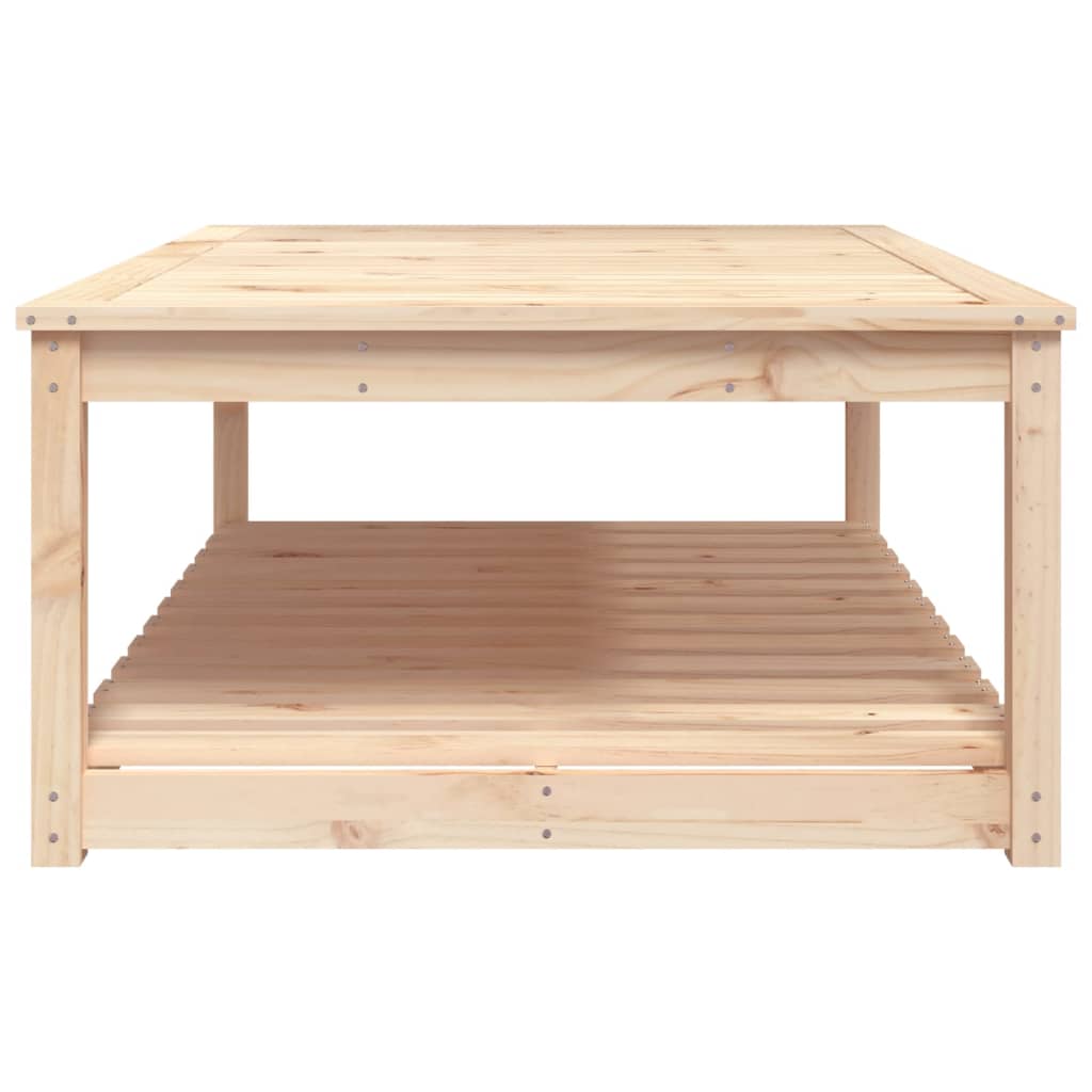 Gartentisch 121X82,5X45 Cm Massivholz Kiefer