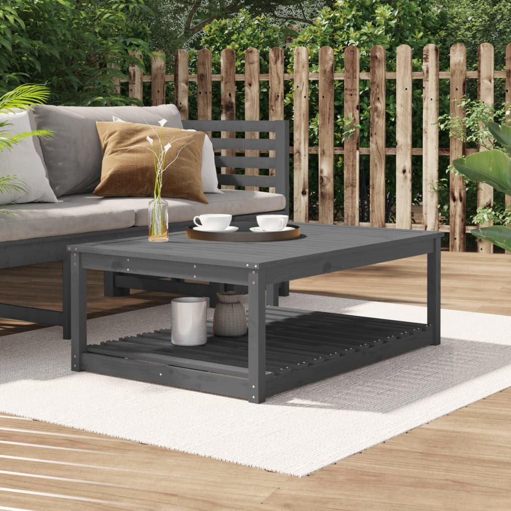 Gartentisch 121X82,5X45 Cm Massivholz Kiefer