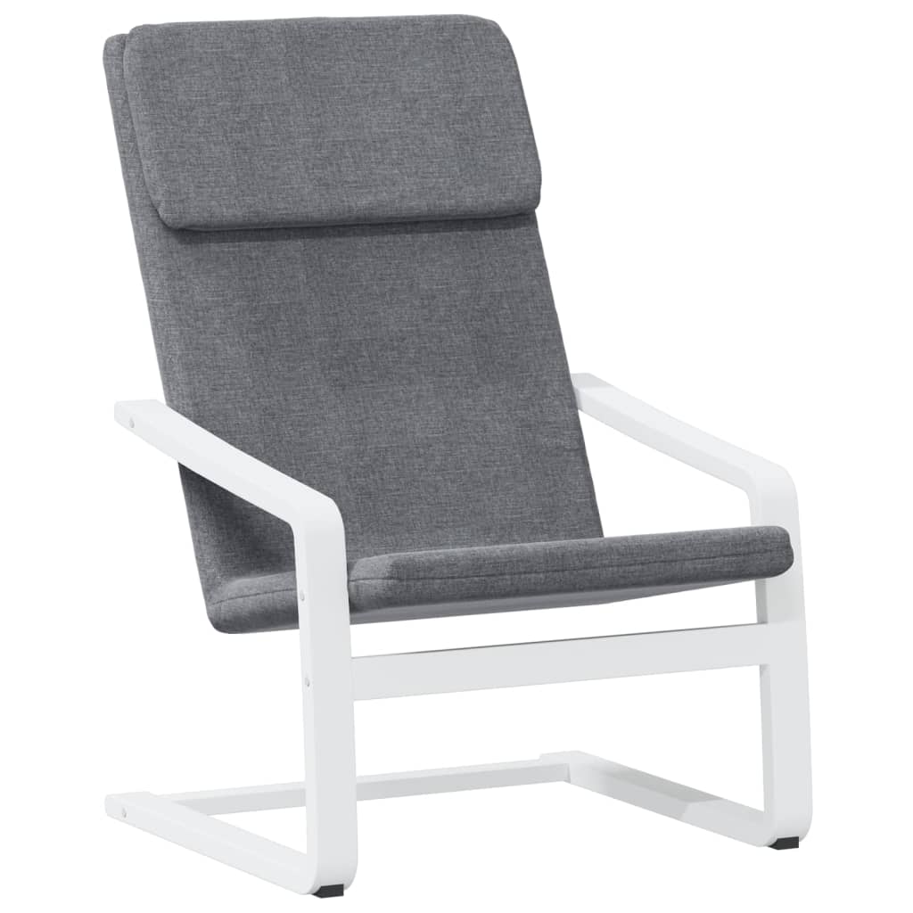 Relaxsessel Mit Hocker Dunkelgrau Stoff
