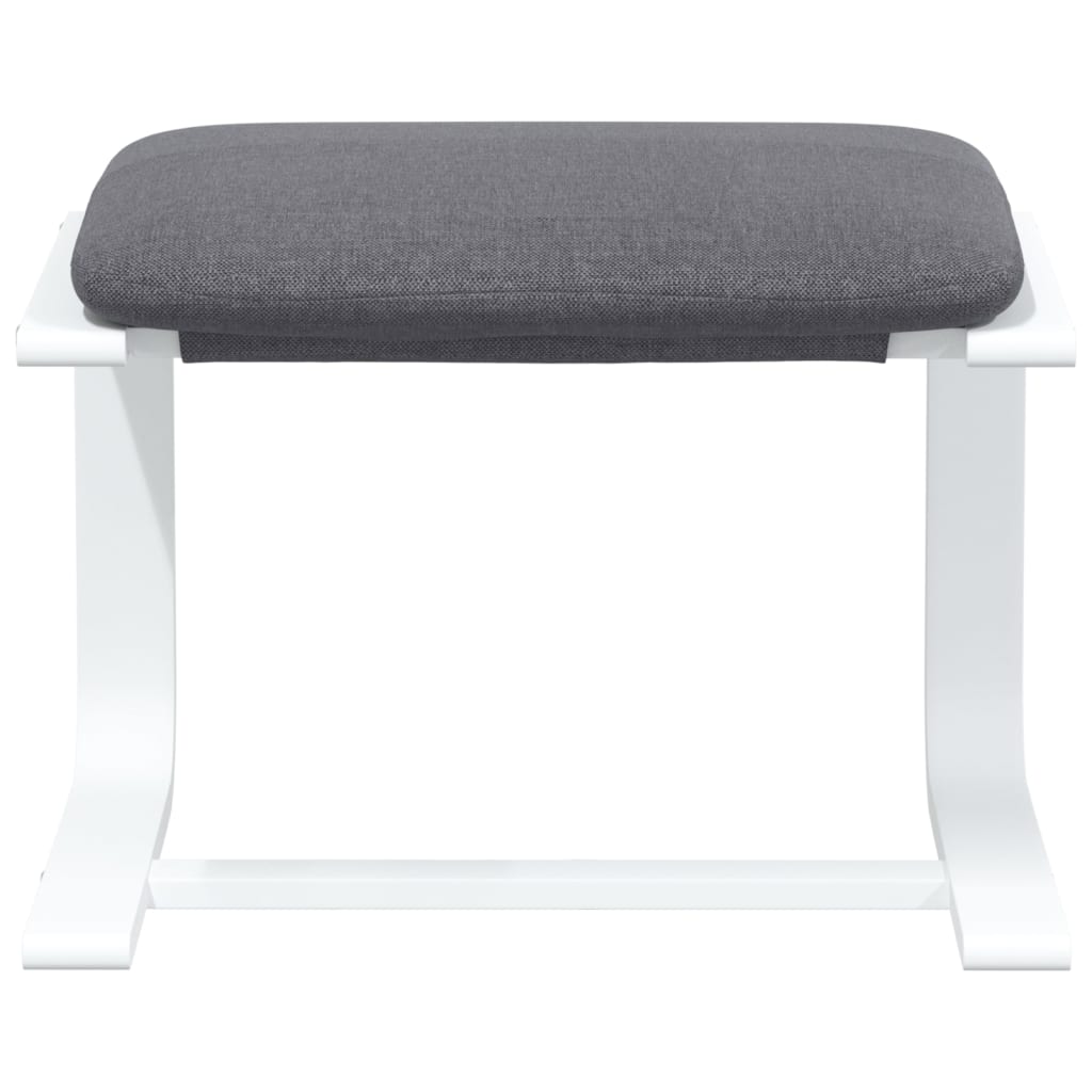 Relaxsessel Mit Hocker Dunkelgrau Stoff