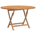Gartentisch Klappbar Ø 110X75 Cm Massivholz Teak