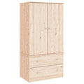 Kleiderschrank Alta 90X55X170 Cm Massivholz Kiefer
