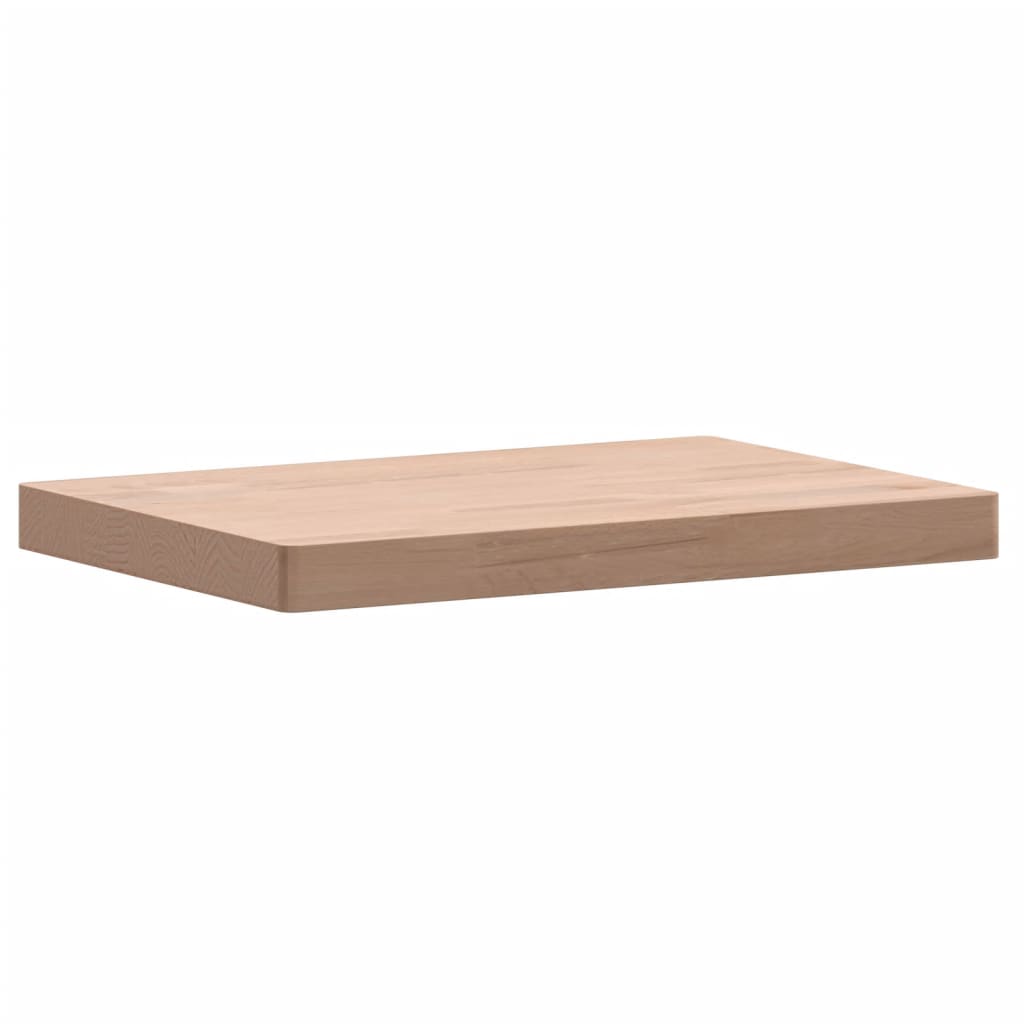 Schneidebrett Holz Massiv Buche Natur 50 x 35 x 4 cm
