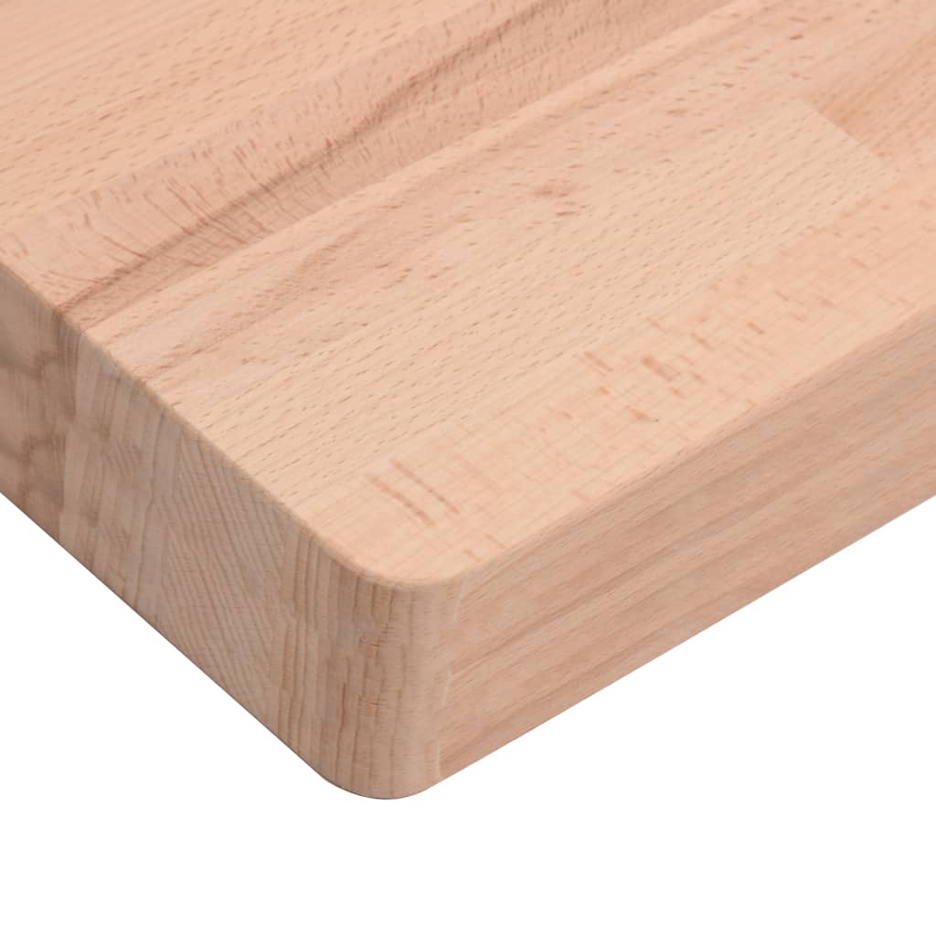 Schneidebrett Holz Massiv Buche Natur 50 x 35 x 4 cm