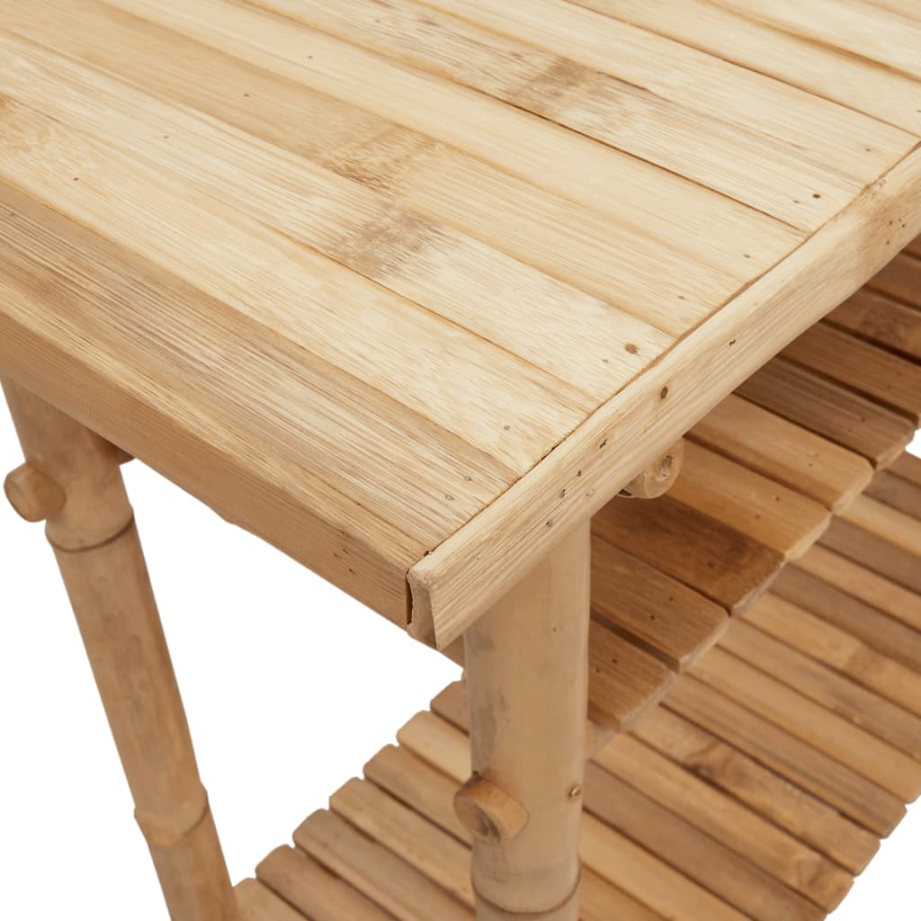 Konsolentisch 90X37X75 Cm Bambus