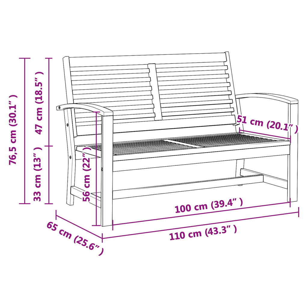 Braun 110 X 65 X 76,5 Cm Massivholz Teak
