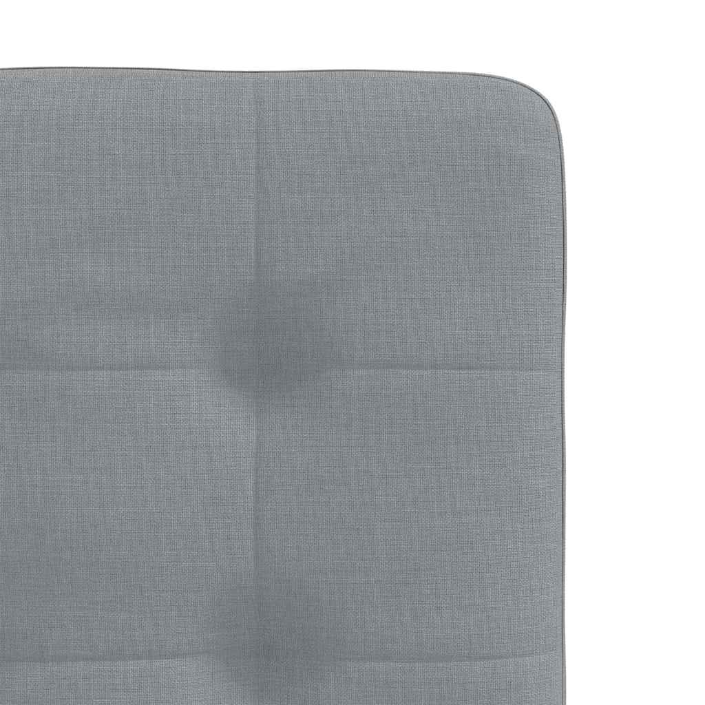 Gepolsterte Stühle 2er Set Stoff Hellgrau 45 x 54 x 86 cm