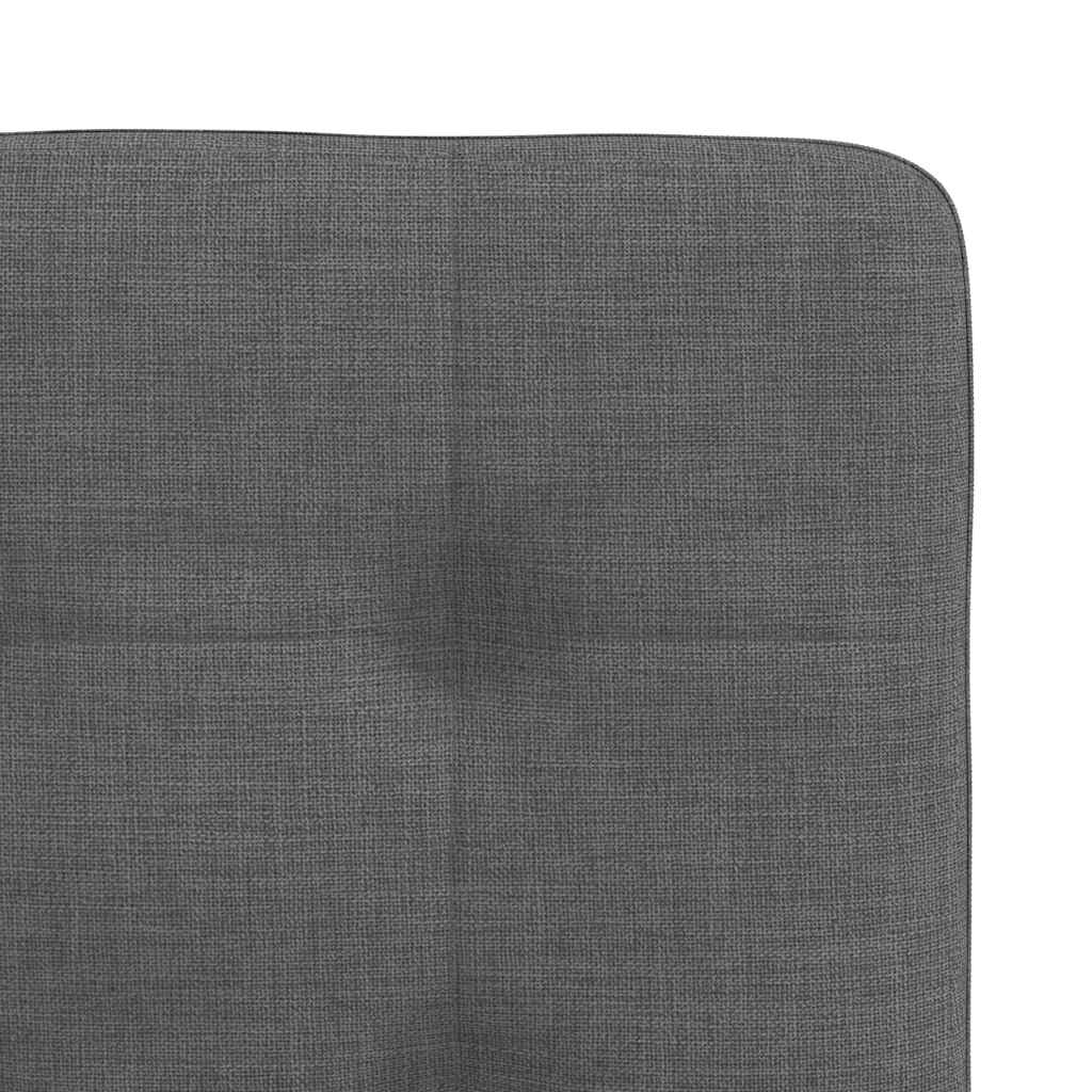 Gepolsterte Stühle 2er Set Stoff Dunkelgrau 45 x 54 x 86 cm