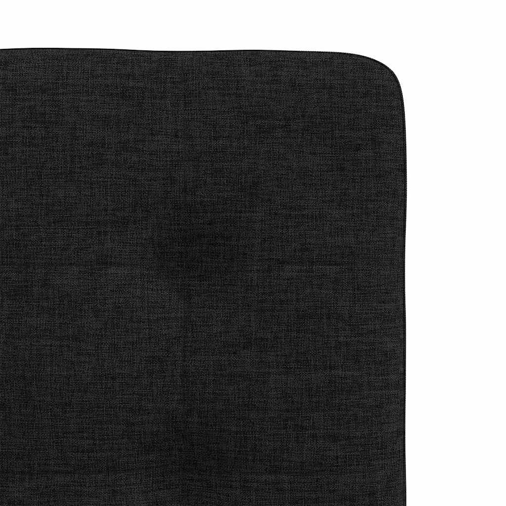 Gepolsterte Stühle 2er Set Stoff Schwarz 45 x 54 x 86 cm