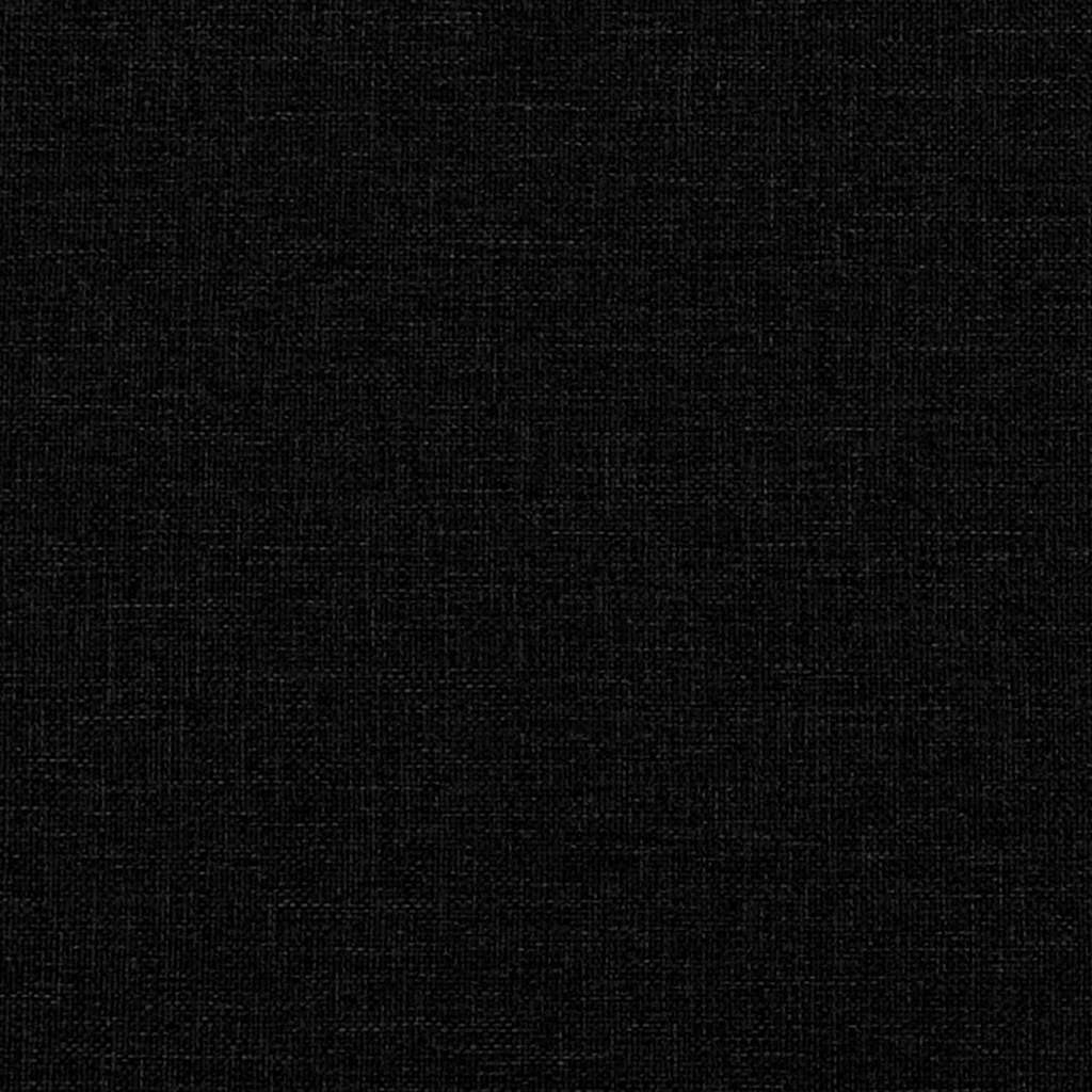 Gepolsterte Stühle 2er Set Stoff Schwarz 45 x 54 x 86 cm