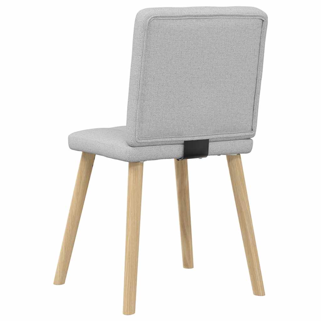 Gepolsterte Stühle 2er Set Stoff Wolkengrau 45 x 54 x 86 cm