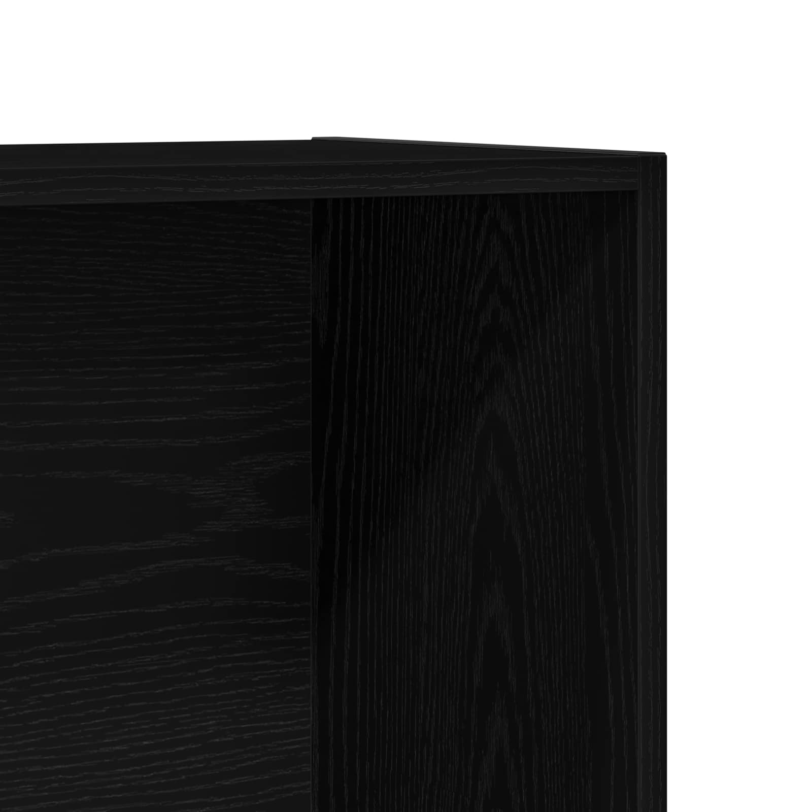 | Bücherregal | Holzwerkstoff Schwarz Eichen-Optik