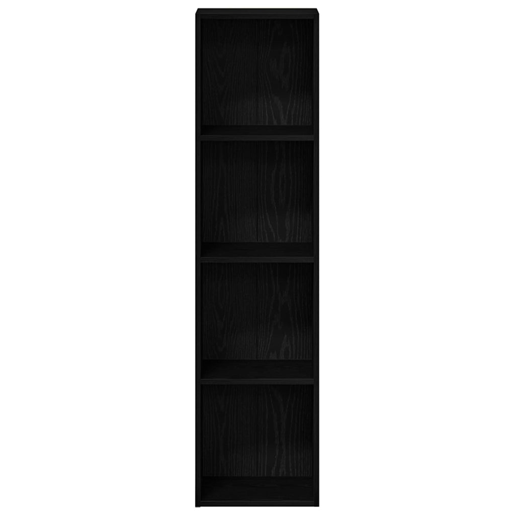 | Bücherregal | Holzwerkstoff Schwarz Eichen-Optik