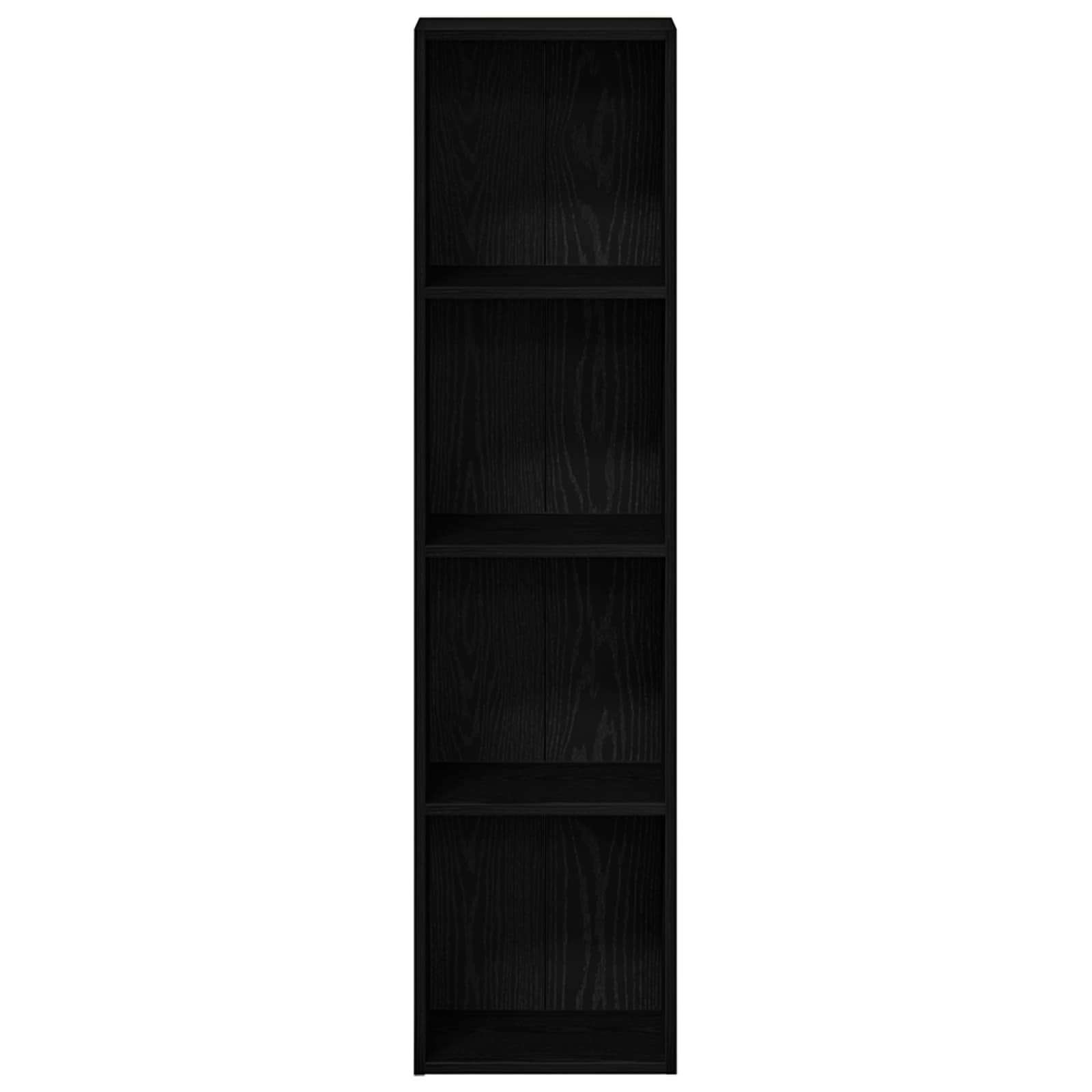 | Bücherregal | Holzwerkstoff Schwarz Eichen-Optik