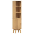 Badezimmerschrank Mit Regal Olden Braun 35 X 30 X 159 Cm Gelb