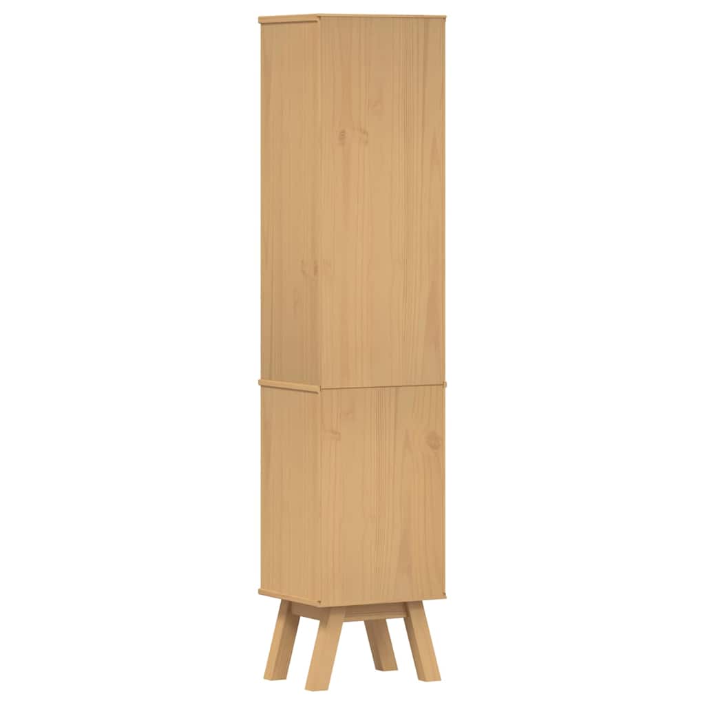 Badezimmerschrank Mit Regal Olden Braun 35 X 30 X 159 Cm Gelb