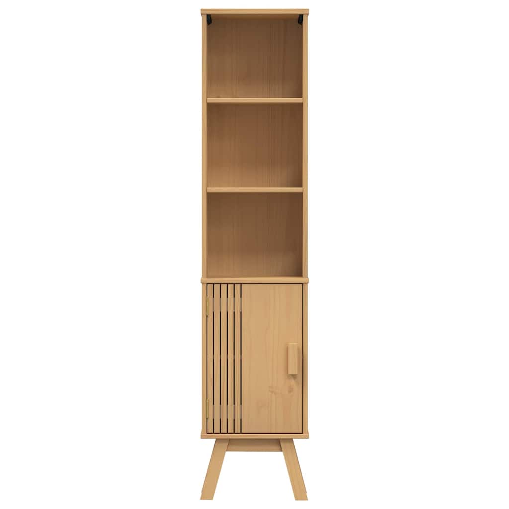 Badezimmerschrank Mit Regal Olden Braun 35 X 30 X 159 Cm Gelb