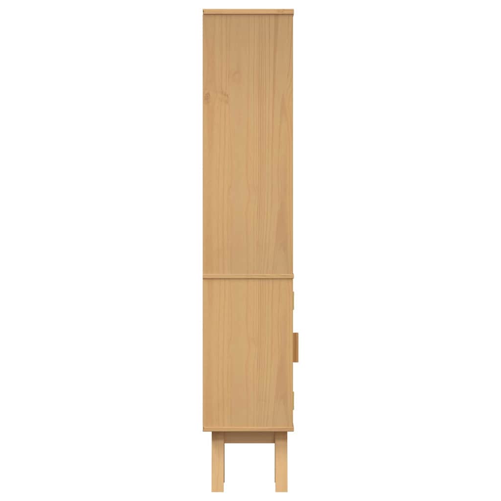 Badezimmerschrank Mit Regal Olden Braun 35 X 30 X 159 Cm Gelb