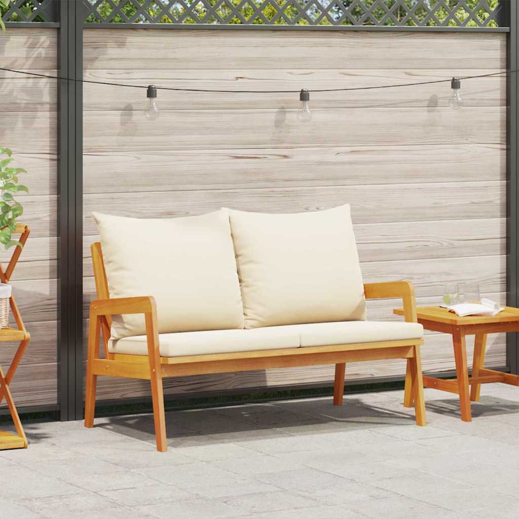 Gartenstuhl Mit Kissen 2 Pcs Öl-Natur Massivholz Akazie