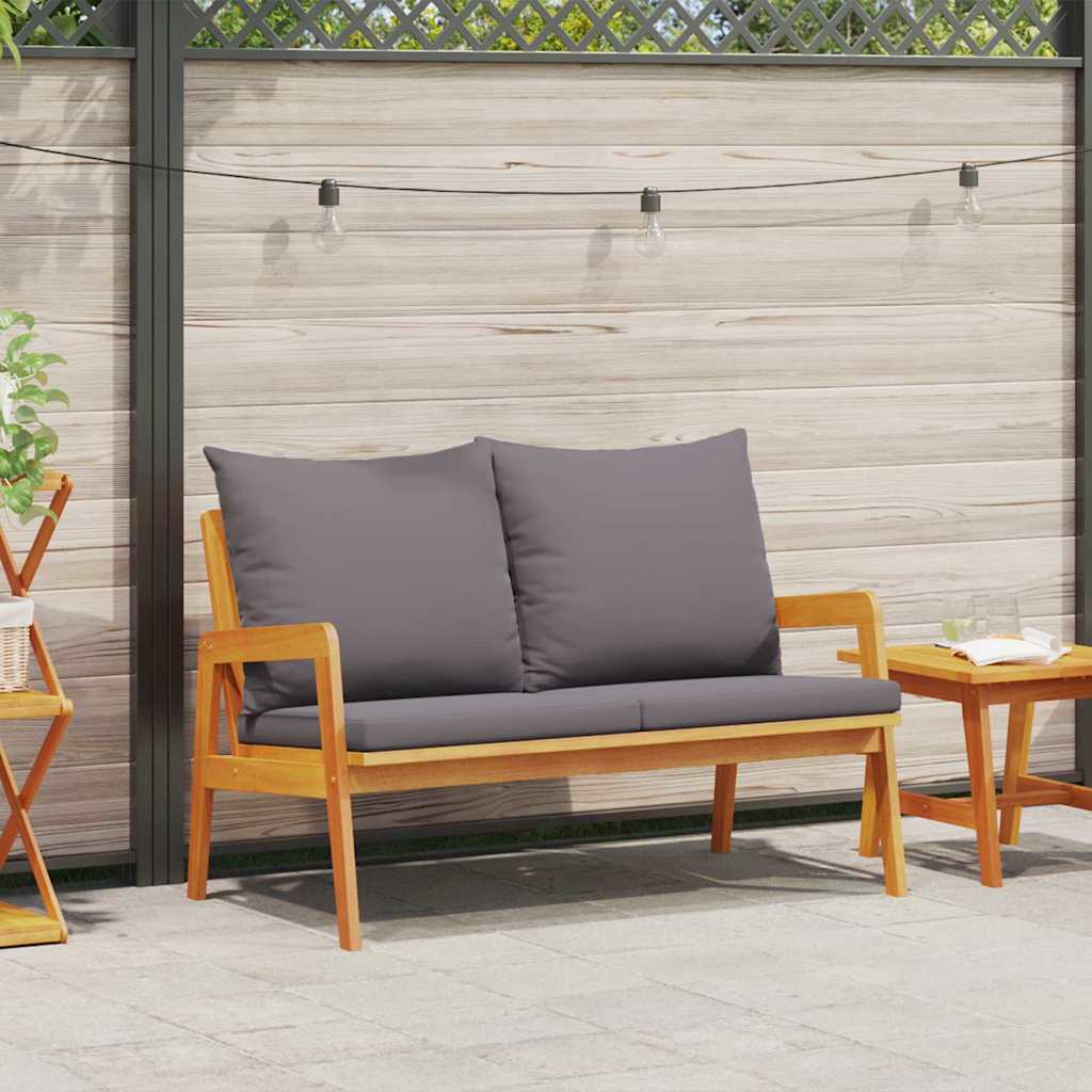 Gartenstuhl Mit Kissen 2 Pcs Öl-Natur Massivholz Akazie