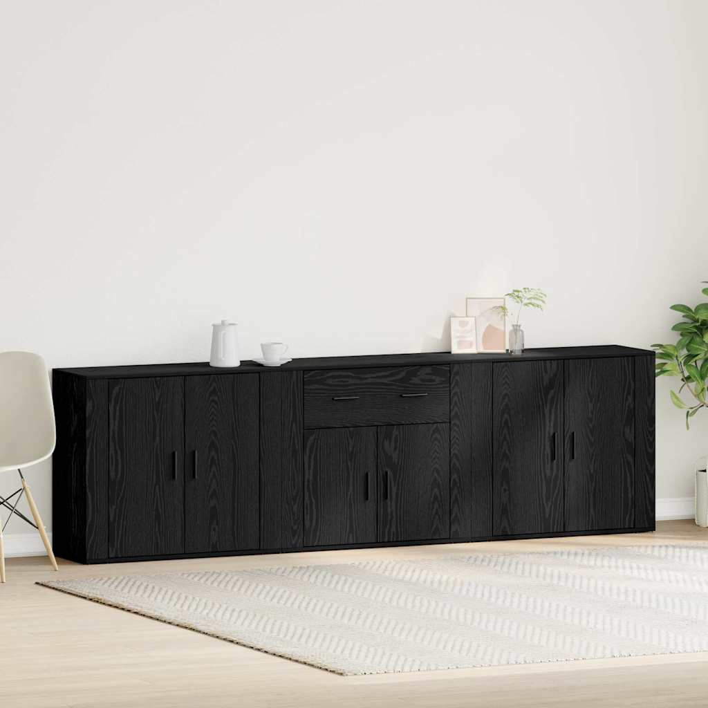 Sideboards 3 Stk. Sonoma-Eiche Holzwerkstoff