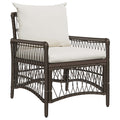 Gartenstuhl Mit Kissen Beige 73 X 61 X 77 Cm Poly-Rattan