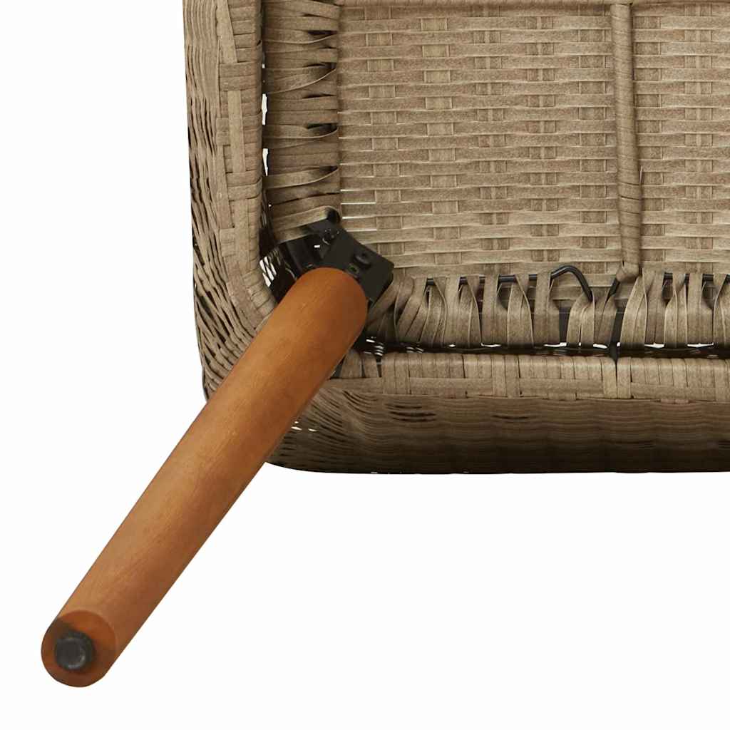 Gartenstuhl 2 Pcs 62,5 X 55 X 82 Cm Poly-Rattan