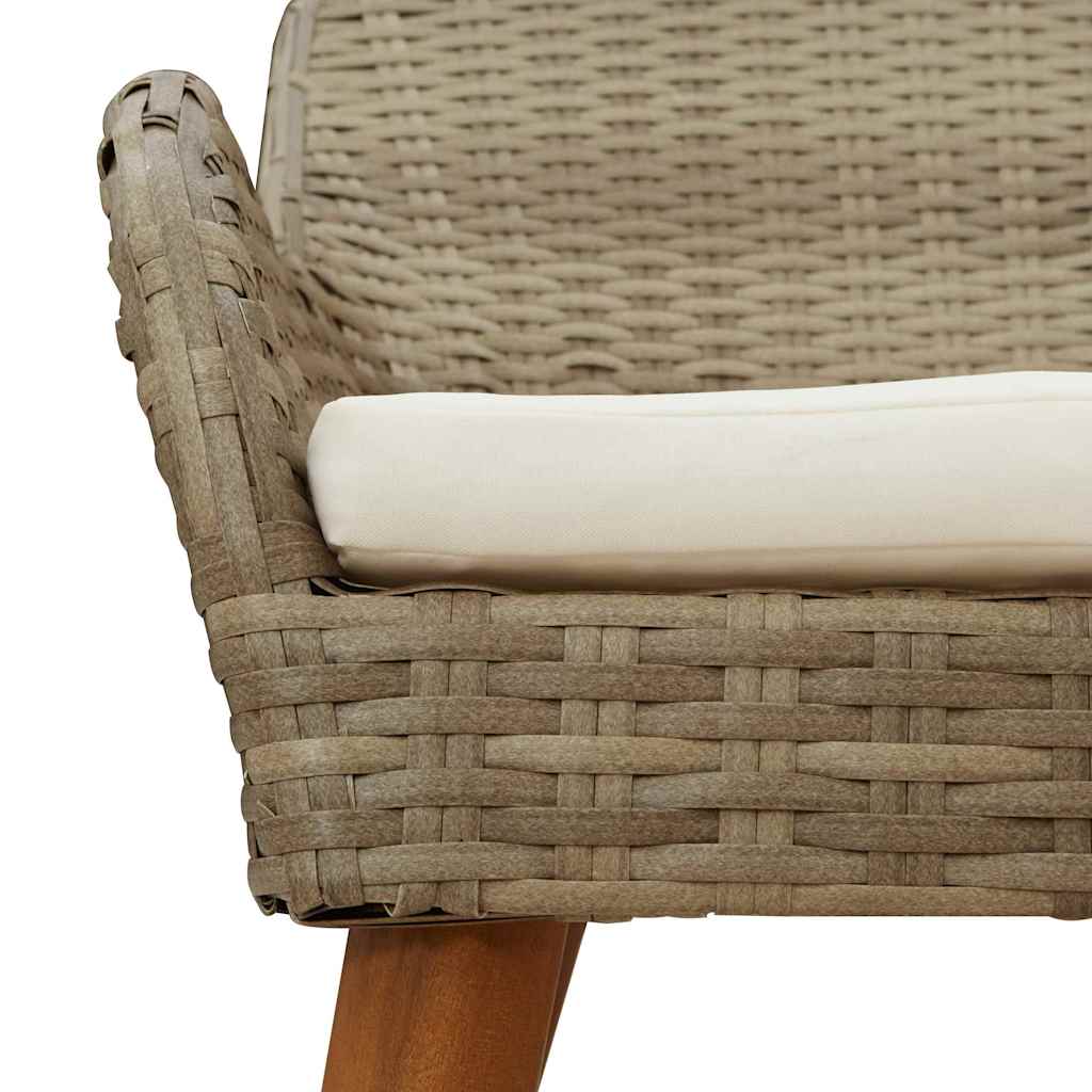 Gartenstuhl 2 Pcs 62,5 X 55 X 82 Cm Poly-Rattan