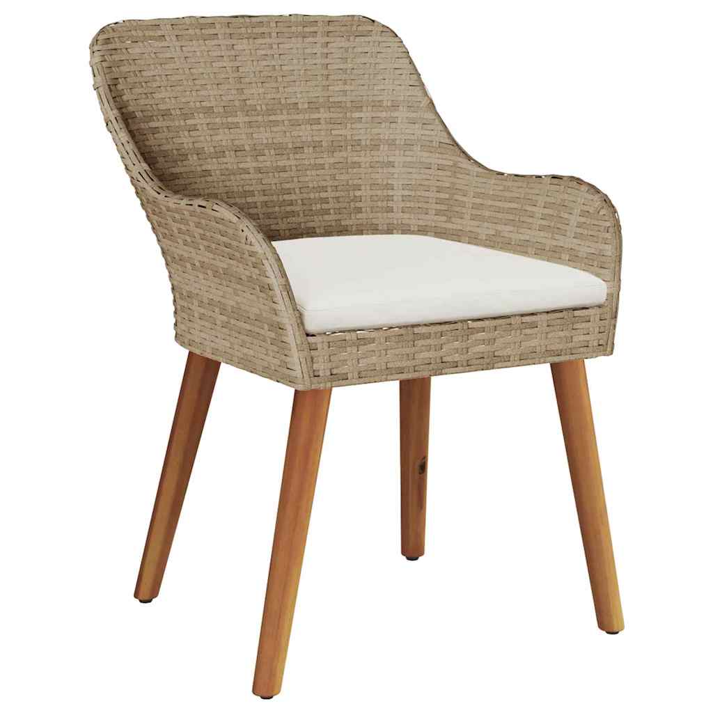 Gartenstuhl 2 Pcs 62,5 X 55 X 82 Cm Poly-Rattan